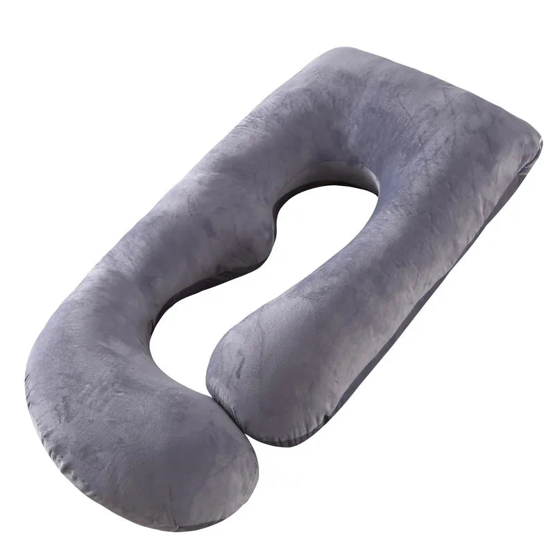 6.6lb J Pregnancy Pillow for Pregnant Women Sleep Nursing Maternity Full Body Support for Back Belly Hip Leg Cover / PP Cotton