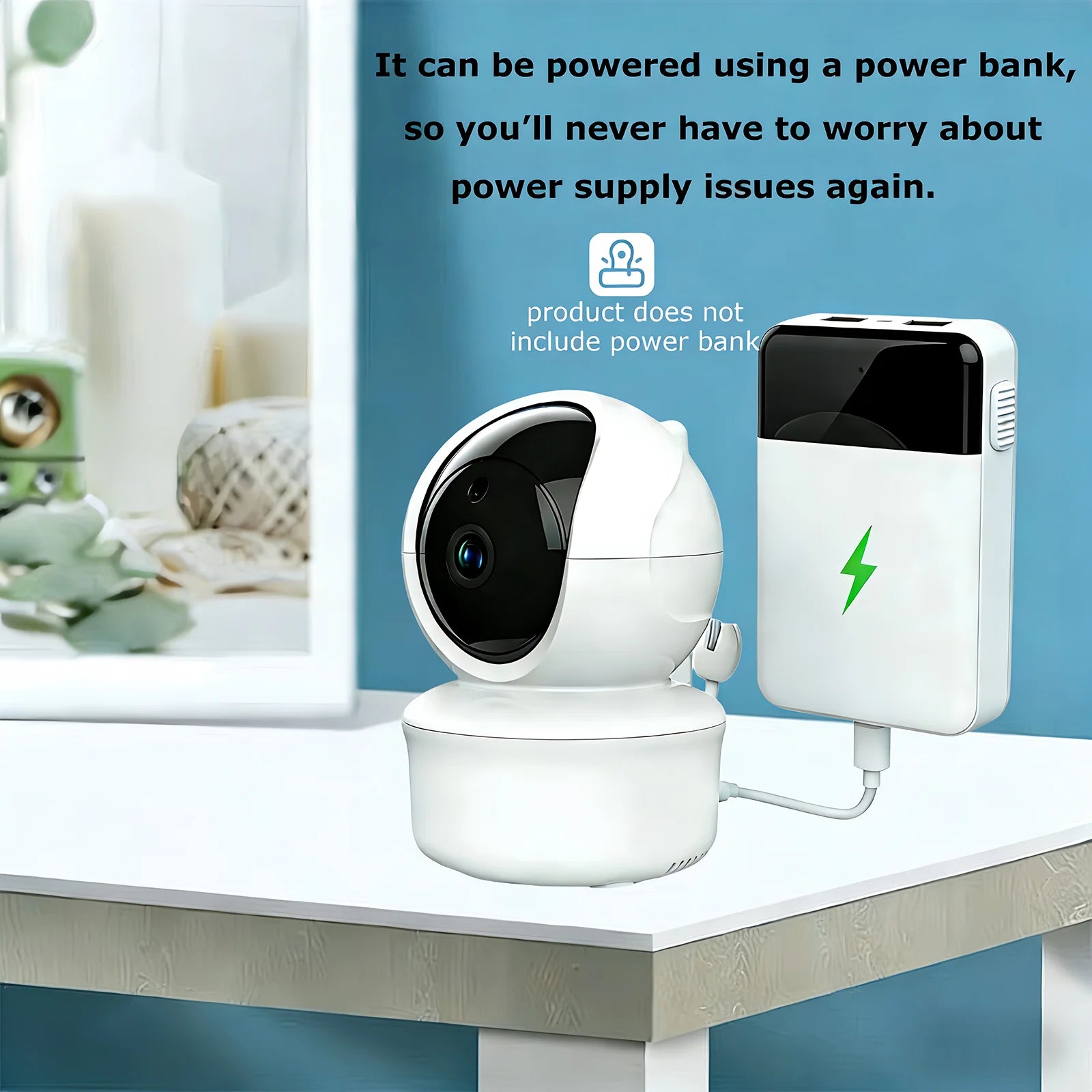 Babystar 5inch Video Baby Monitor with Remote Pan-Tilt-Zoom Camera and Audio.Two Way Talk VOX Mode Lullabies BabyPhone