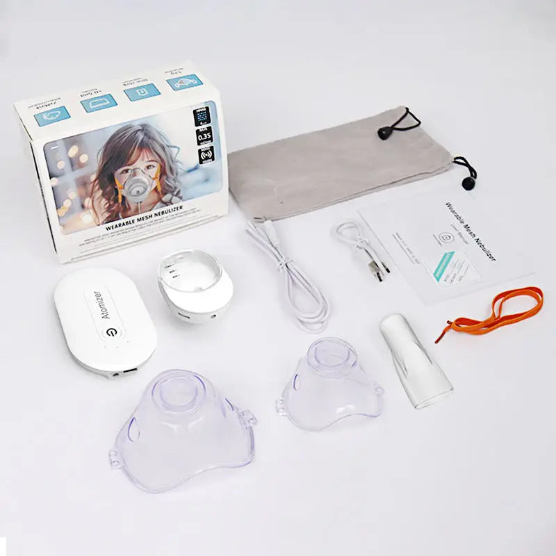 Mute mesh medical spray, portable asthma inhaler, children's atomizer, mini humidifier, headworn spray