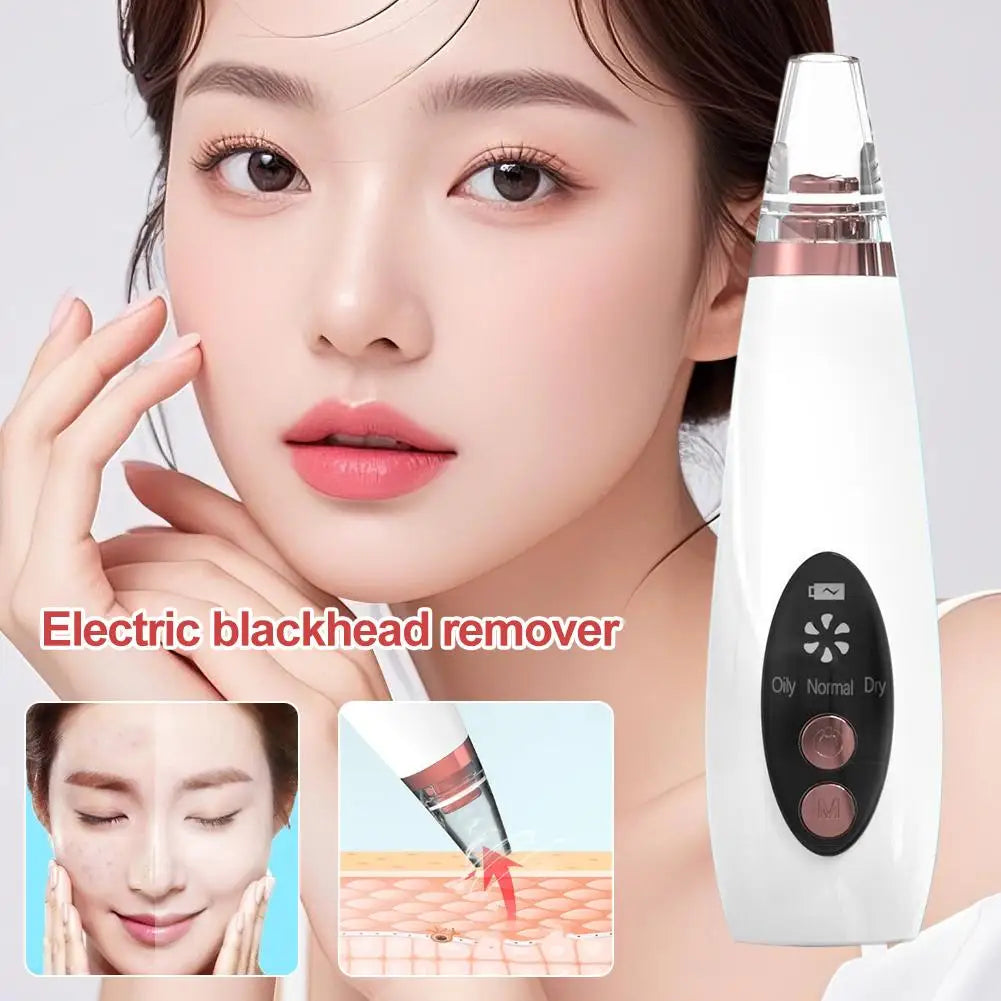 Facial Blackhead Remover 3 Suction Modes Vacuum Pore Face Cleansing Beauty Machine USB Rechargeable Nose Acne Extractor Tool