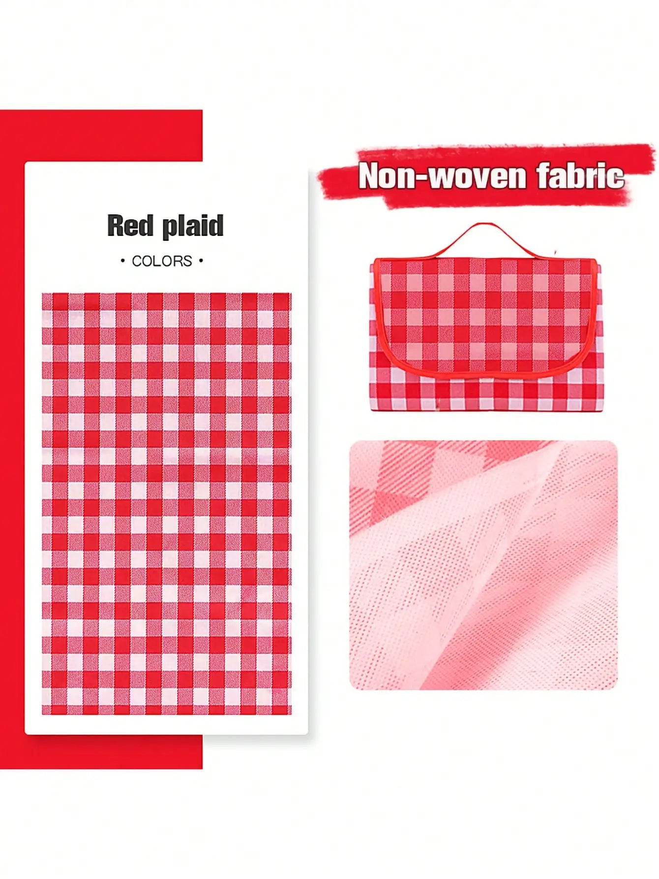 Foldable Picnic Mat Portable Sand Beach Mats Non-woven fabric Thicken Tent Camping Blanket Pad Moisture-proof Outdoor Picnic Mat