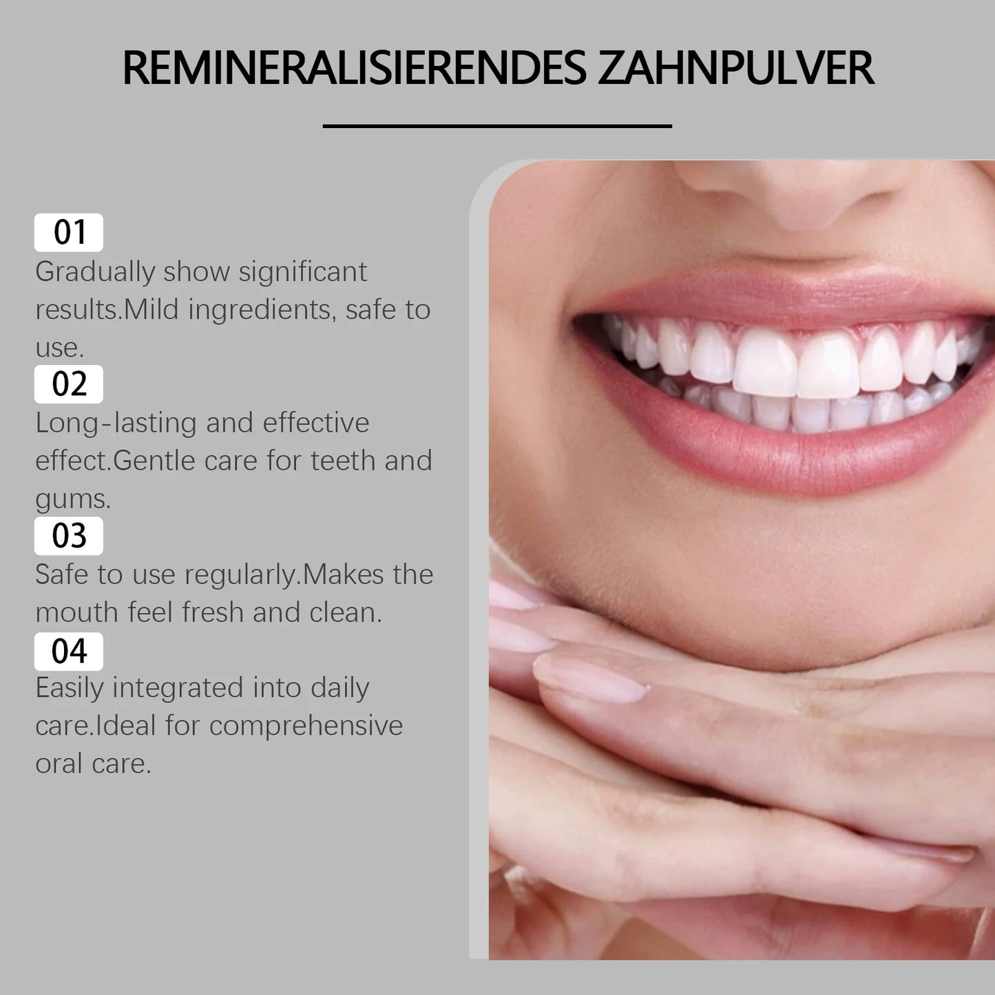 Hydroxyapatite Teeth Whitening Powder Brighten Yellow Teeth Stain Removal Cleaning Oral Hygiene Gum Care Bleaching Tooth Powder