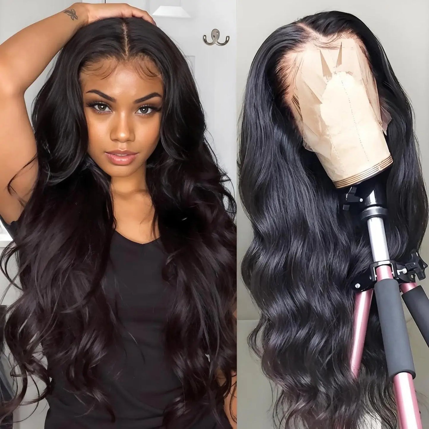 250% 30-36inch Body Wave 13x6 Hd Frontal Human Hair Pre-plucked Lace Brazilian Remy 13x4 Front Wig 4x4 Closure With Hd Full Lace