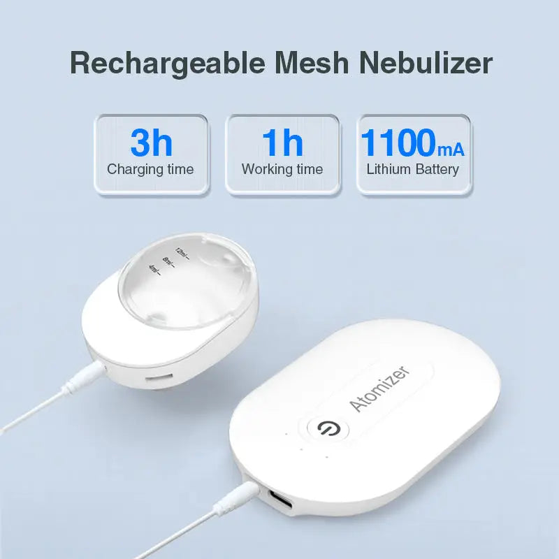 Mute mesh medical spray, portable asthma inhaler, children's atomizer, mini humidifier, headworn spray