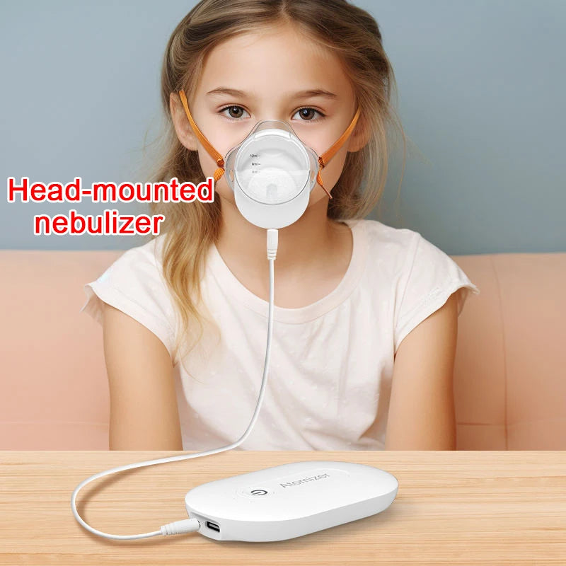 Mute mesh medical spray, portable asthma inhaler, children's atomizer, mini humidifier, headworn spray