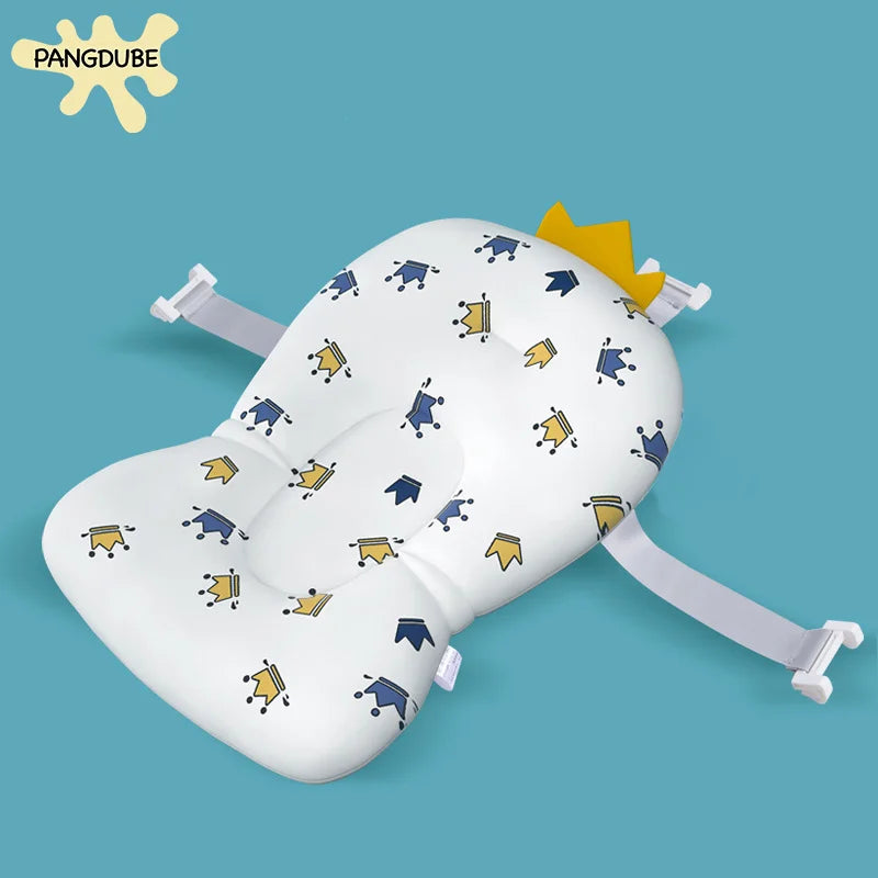 PANGDUBE Baby Bathtub Pad Ajustable Bath Support Seat Newborn Bathing Cushion 0~1 Year Old Baby Bathtub Floating Seat for Shower