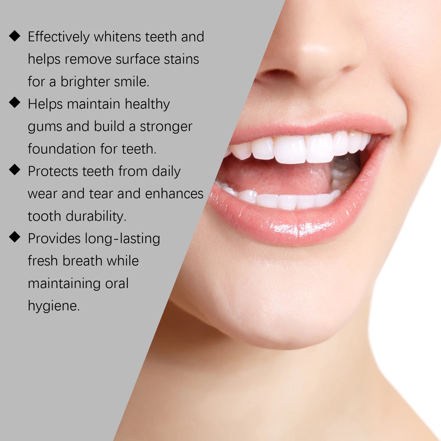 Hydroxyapatite Teeth Whitening Powder Brighten Yellow Teeth Stain Removal Cleaning Oral Hygiene Gum Care Bleaching Tooth Powder