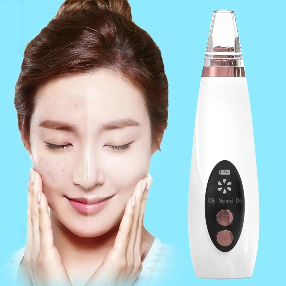 Facial Blackhead Remover 3 Suction Modes Vacuum Pore Face Cleansing Beauty Machine USB Rechargeable Nose Acne Extractor Tool