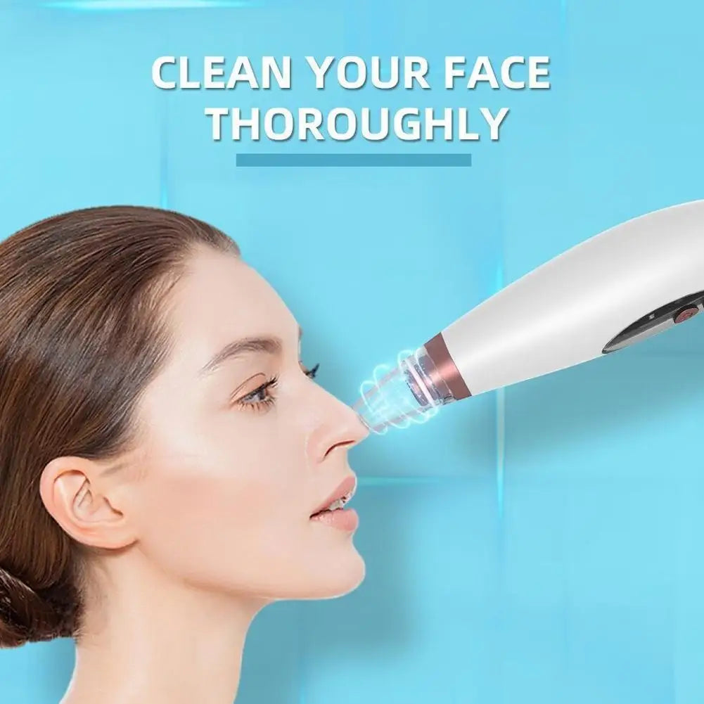 Facial Blackhead Remover 3 Suction Modes Vacuum Pore Face Cleansing Beauty Machine USB Rechargeable Nose Acne Extractor Tool