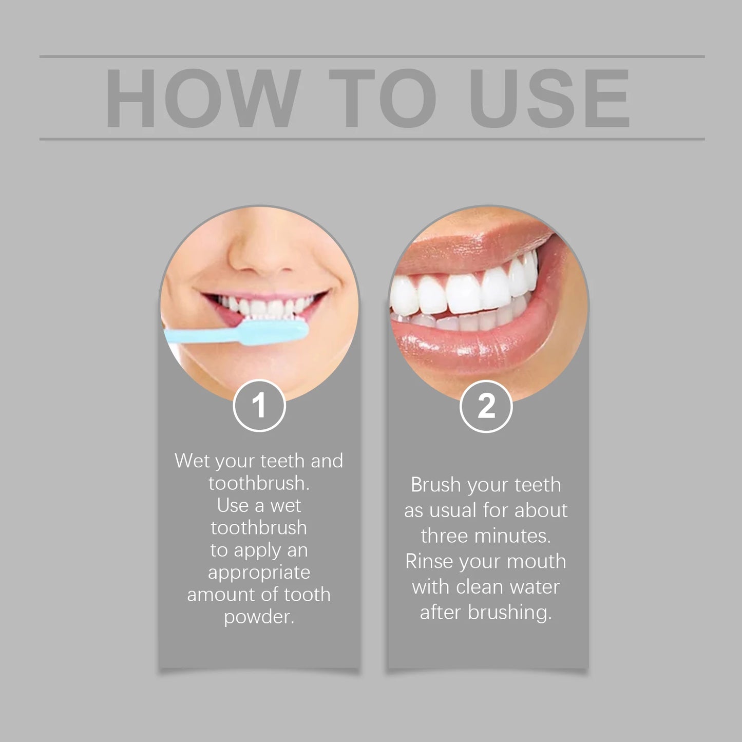 Hydroxyapatite Teeth Whitening Powder Brighten Yellow Teeth Stain Removal Cleaning Oral Hygiene Gum Care Bleaching Tooth Powder