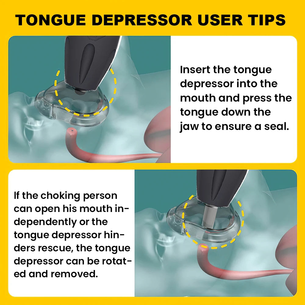 First Aid Anti Choking Rescue Device Automatic CPR for Adults Kids with 3PCS Sizes Masks Home Airway Assist Emergency Kit